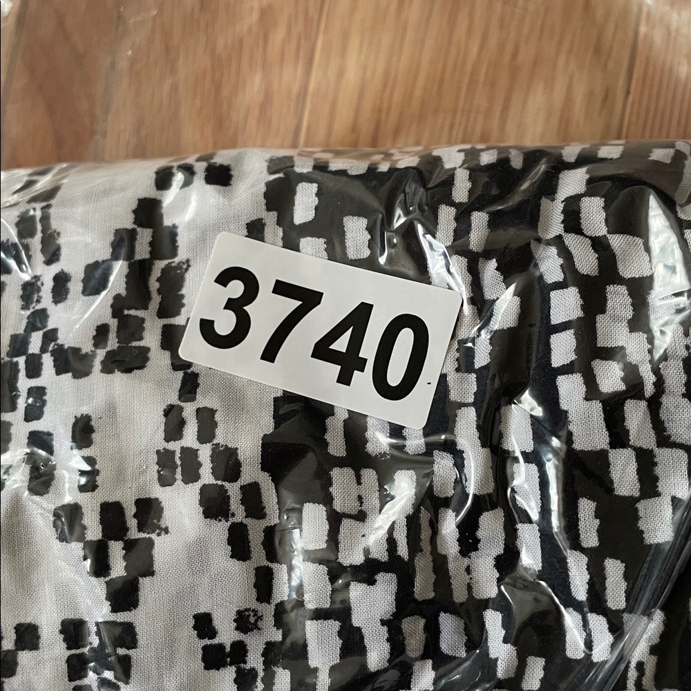 Simply Vera Vera Wang Wide Leg Pants Womens 2X Black White Patchwork Print Boho - Picture 9 of 9